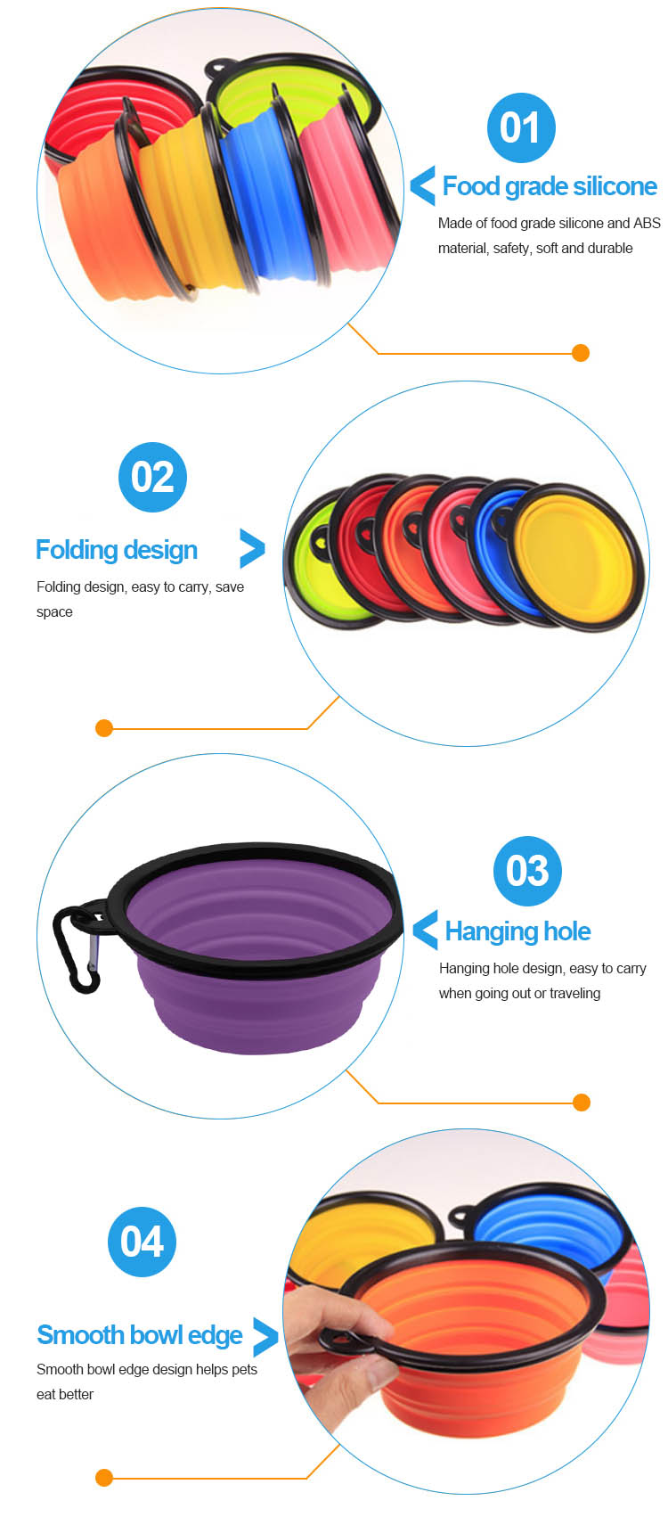 collapsing dog bowl